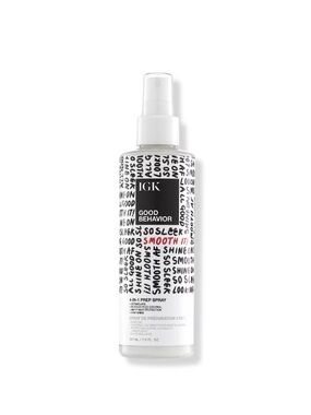 GK Good Behavior 4-in-1 Prep Spray - White with Black Text and Red Accent